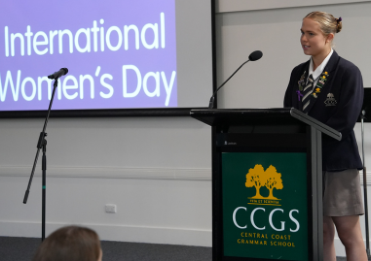 Av԰ students give inspiring speech as part of International Women's Day